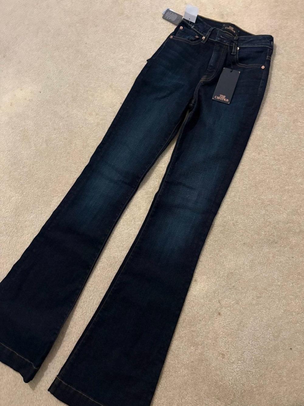 Aritzia The Castings Dark Indigo Flare Jeans